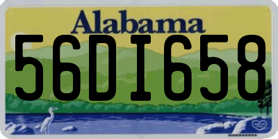 AL license plate 56DI658