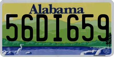AL license plate 56DI659
