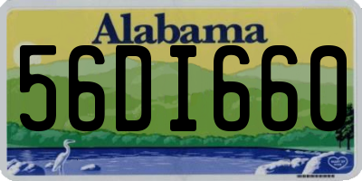 AL license plate 56DI660