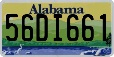 AL license plate 56DI661