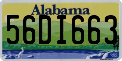 AL license plate 56DI663