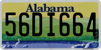 AL license plate 56DI664