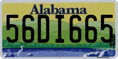 AL license plate 56DI665