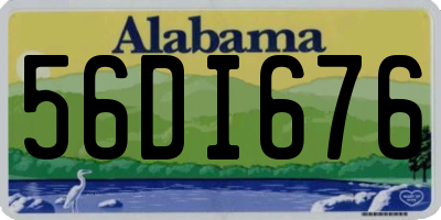 AL license plate 56DI676