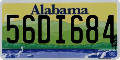 AL license plate 56DI684