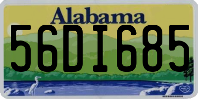 AL license plate 56DI685
