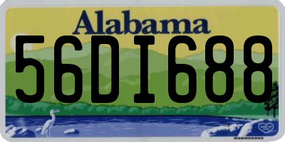 AL license plate 56DI688