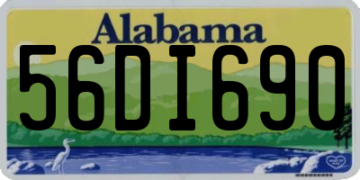 AL license plate 56DI690