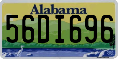 AL license plate 56DI696