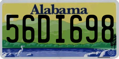 AL license plate 56DI698