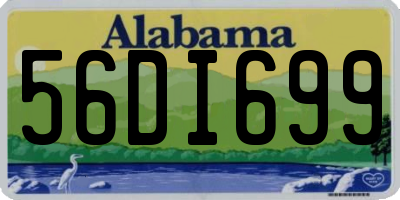AL license plate 56DI699