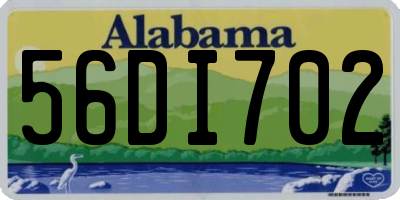 AL license plate 56DI702
