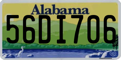 AL license plate 56DI706
