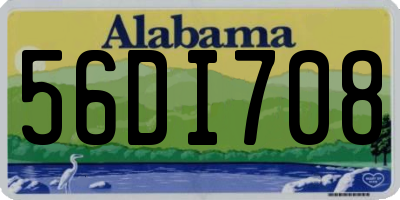 AL license plate 56DI708