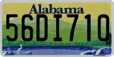 AL license plate 56DI710