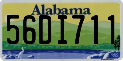 AL license plate 56DI711