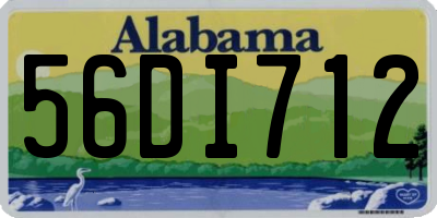 AL license plate 56DI712