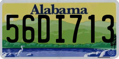 AL license plate 56DI713