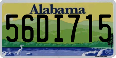 AL license plate 56DI715
