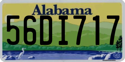 AL license plate 56DI717