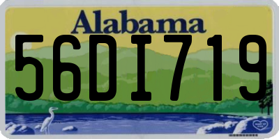 AL license plate 56DI719