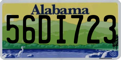 AL license plate 56DI723