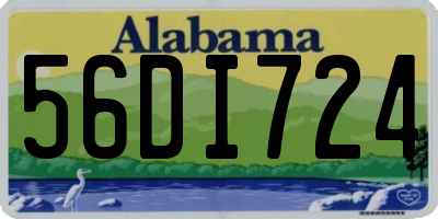AL license plate 56DI724