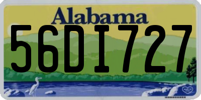 AL license plate 56DI727