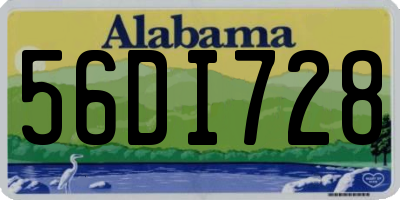 AL license plate 56DI728