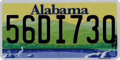 AL license plate 56DI730
