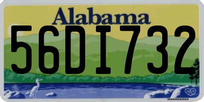 AL license plate 56DI732
