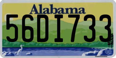 AL license plate 56DI733