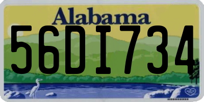 AL license plate 56DI734