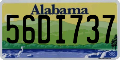 AL license plate 56DI737