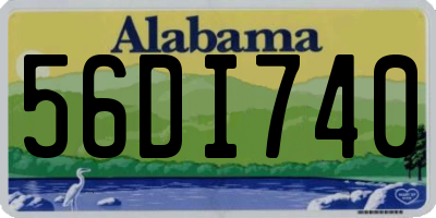 AL license plate 56DI740