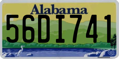 AL license plate 56DI741