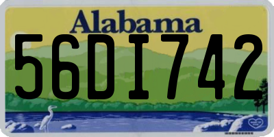 AL license plate 56DI742
