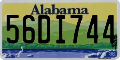 AL license plate 56DI744