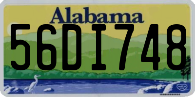 AL license plate 56DI748