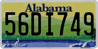AL license plate 56DI749