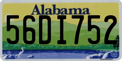 AL license plate 56DI752