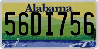 AL license plate 56DI756