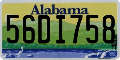 AL license plate 56DI758