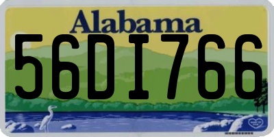 AL license plate 56DI766
