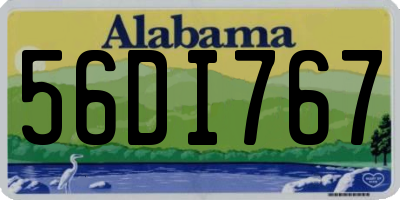 AL license plate 56DI767