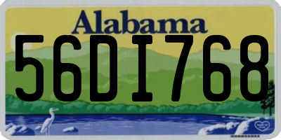 AL license plate 56DI768