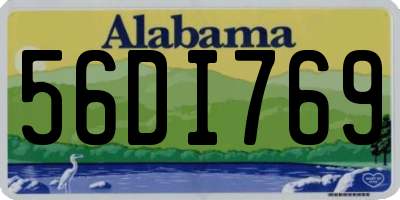 AL license plate 56DI769