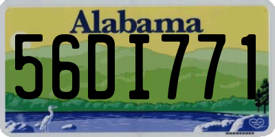 AL license plate 56DI771