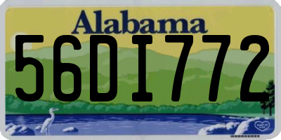 AL license plate 56DI772