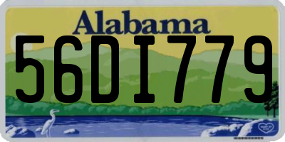 AL license plate 56DI779